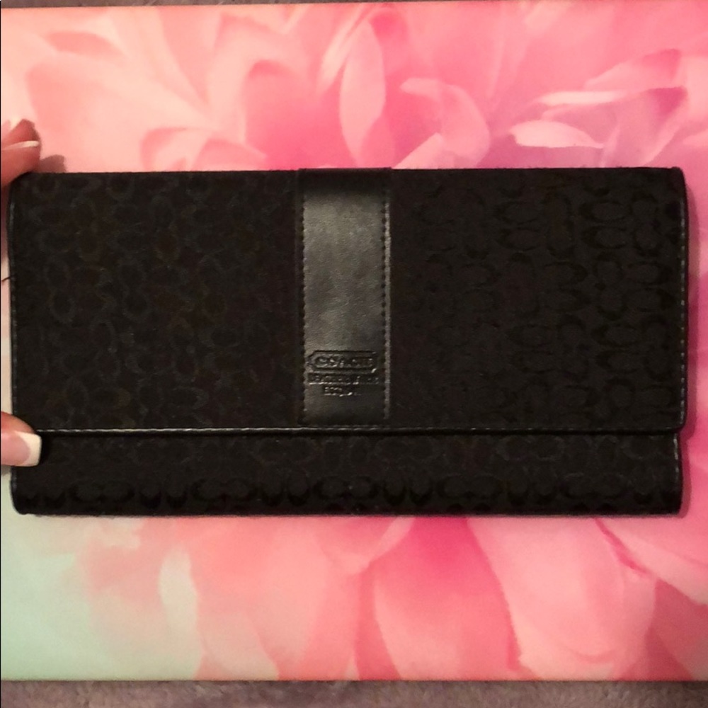 Black coach wallet